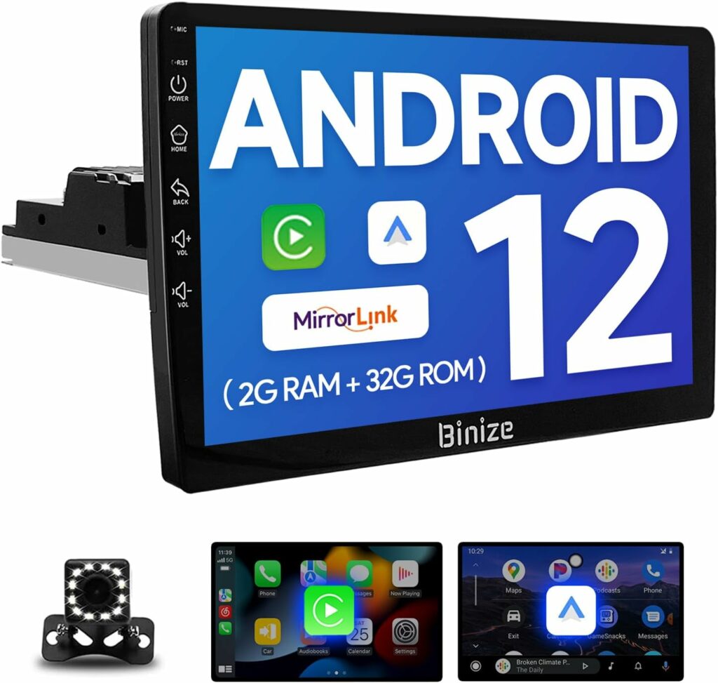Binize Android Single Din Touchscreen Stereo